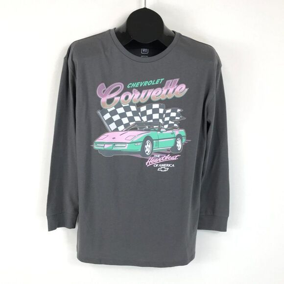 Art Class GM Chevrolet Corvette Graphic T-Shirt Girls' 2X Oversized Long Sleeve - Picture 1 of 10
